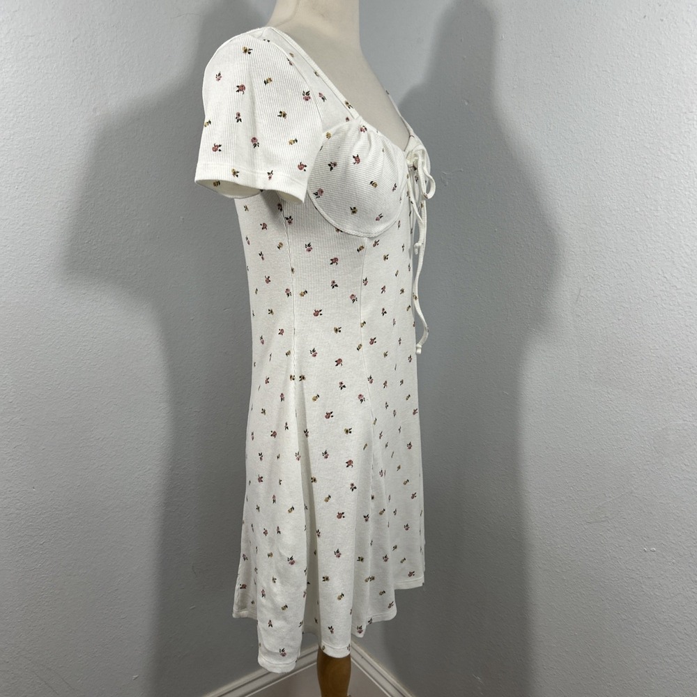 Forever 21 Mini Dress Womens M Floral Babydoll Kawaii Himekaji Gyaru Cottagecore - Picture 5 of 9
